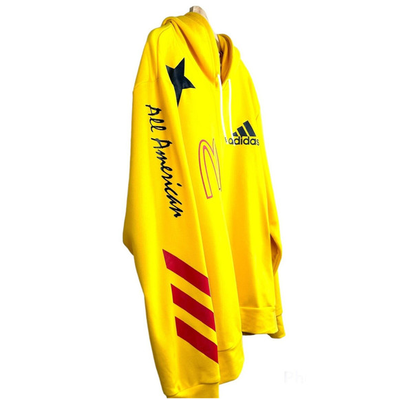 🔴 SOLD - ADIDAS Mens Yellow McDonalds All American BASKETBALL Shooter Hoodie - Picture 3 of 8